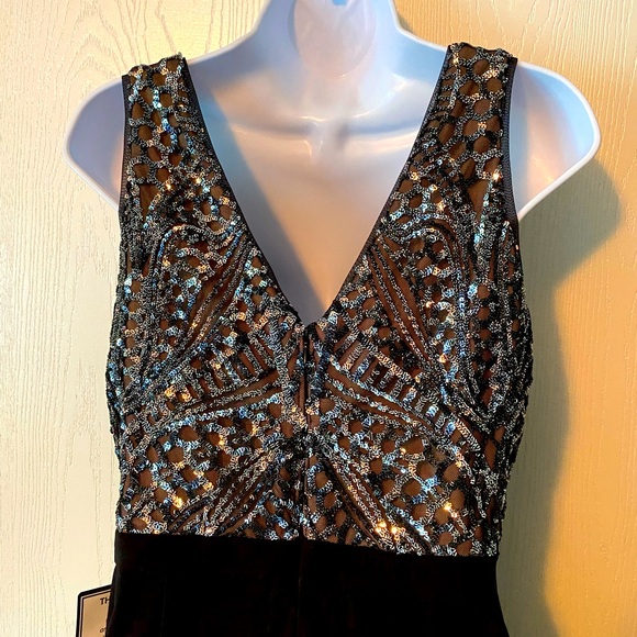 Party-ready NightWay Sequin bodice jumper NWT - Picture 6 of 8